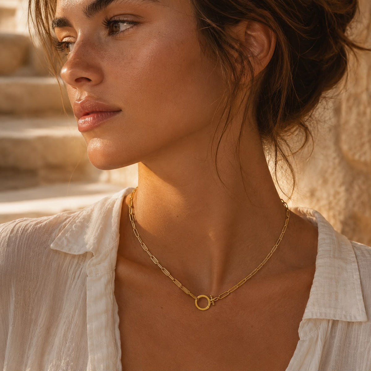 Maren Bold Link Necklace