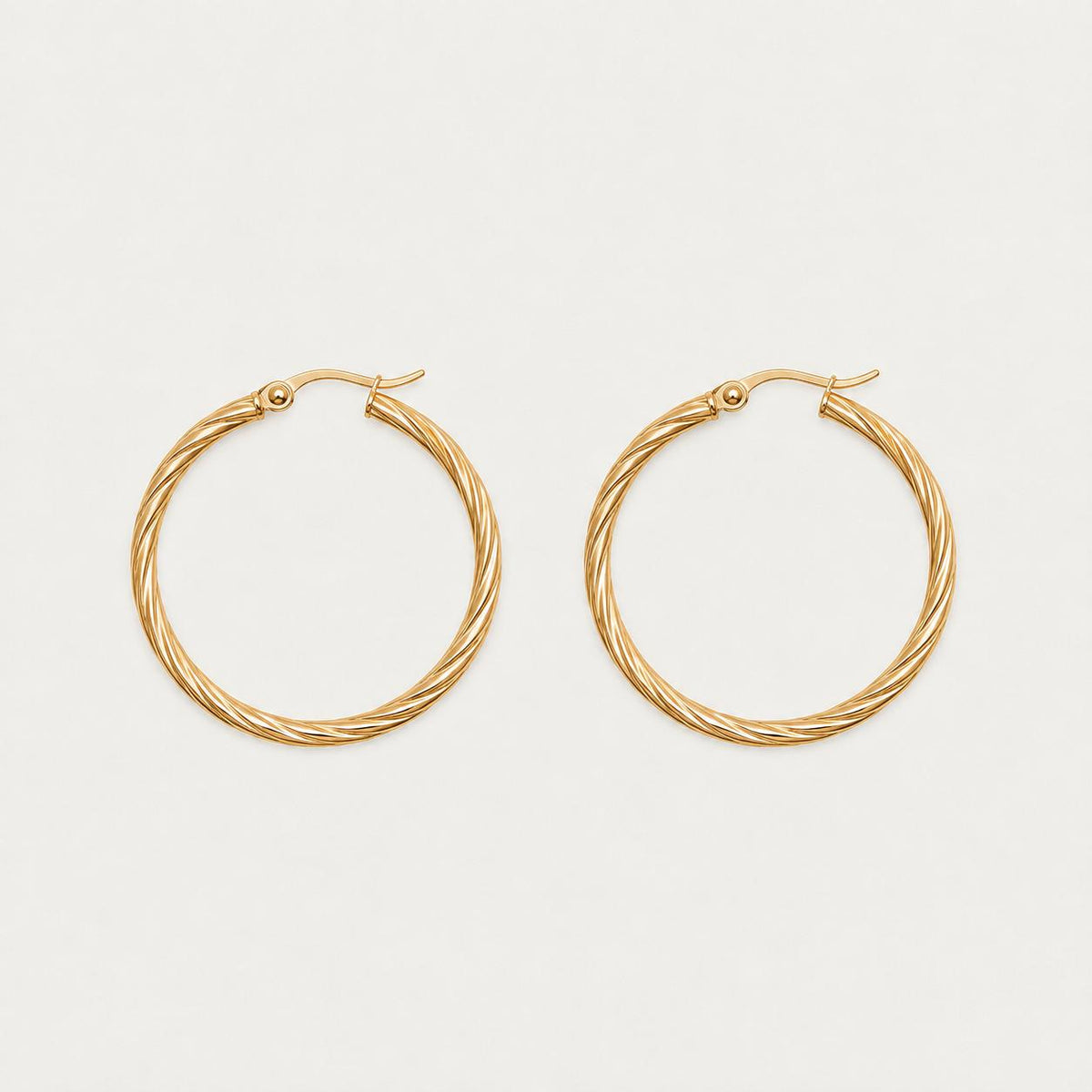 Riviera Twisted Hoop Earrings